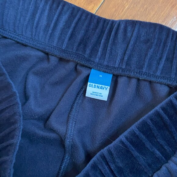 Old Navy Blue Velvet Joggers size Medium - Picture 5 of 8